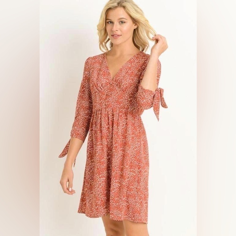 Gilli Small Leaves Print‎ Dress Size Small